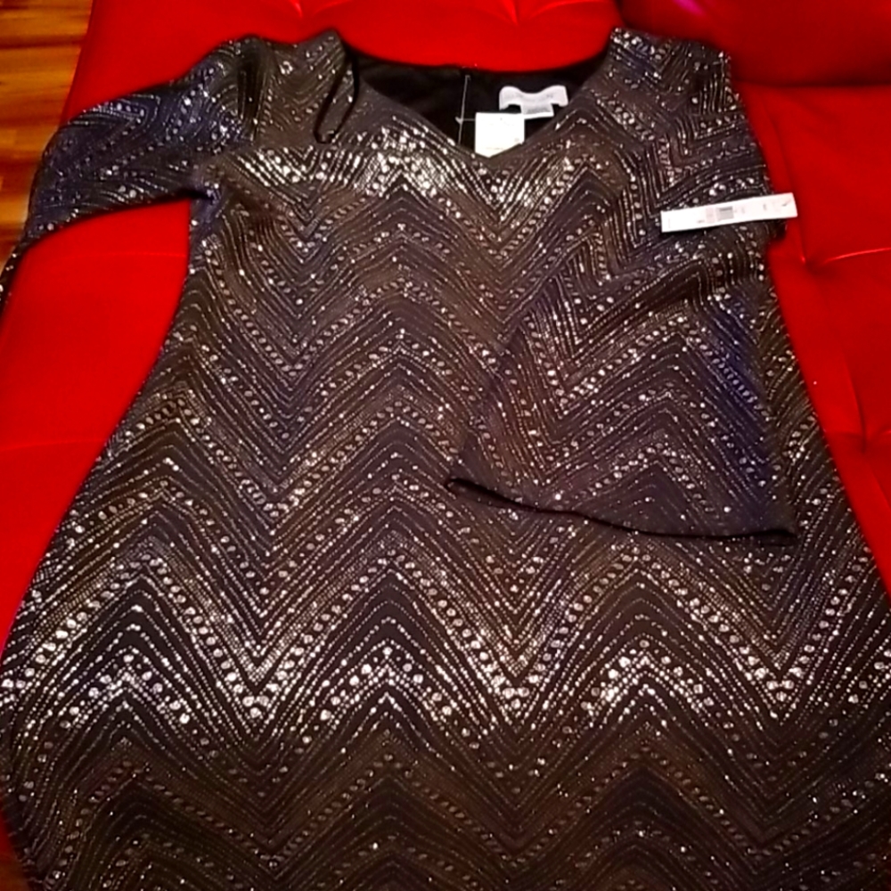 Black beautiful sequin dress